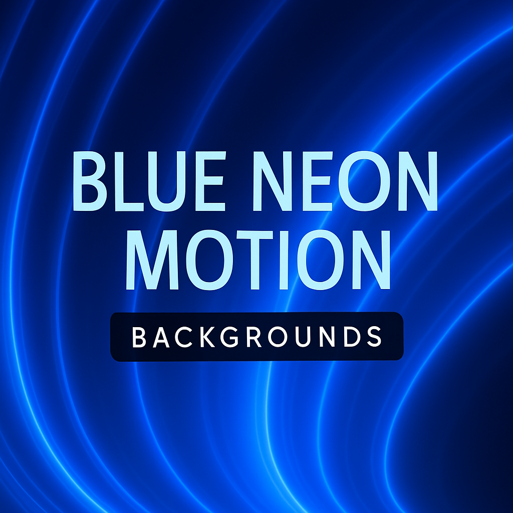 Blue Neon Motion Backgrounds