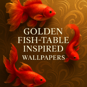 Golden Fish-Table Inspired Wallpapers