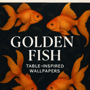 Golden Fish-Table Inspired Wallpapers
