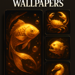 Golden Fish-Table Inspired Wallpapers