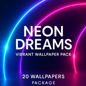 Neon Dreams: Vibrant Wallpaper Pack
