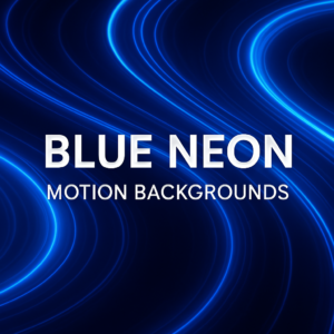 Blue Neon Motion Backgrounds Pack