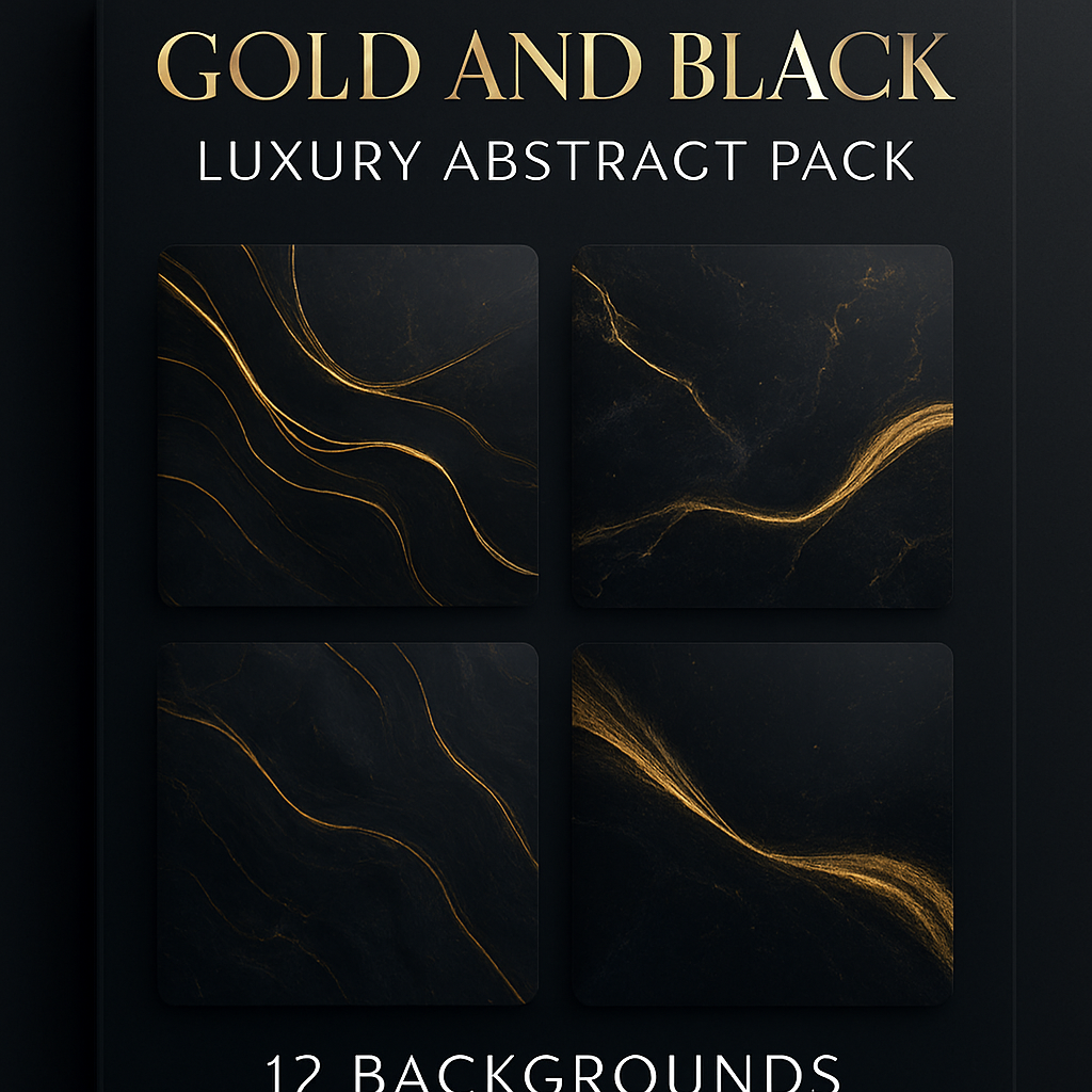 Gold and Black Luxury Abstract Pack