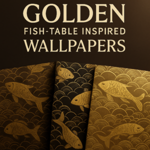 Golden Fish-Table Inspired Wallpapers