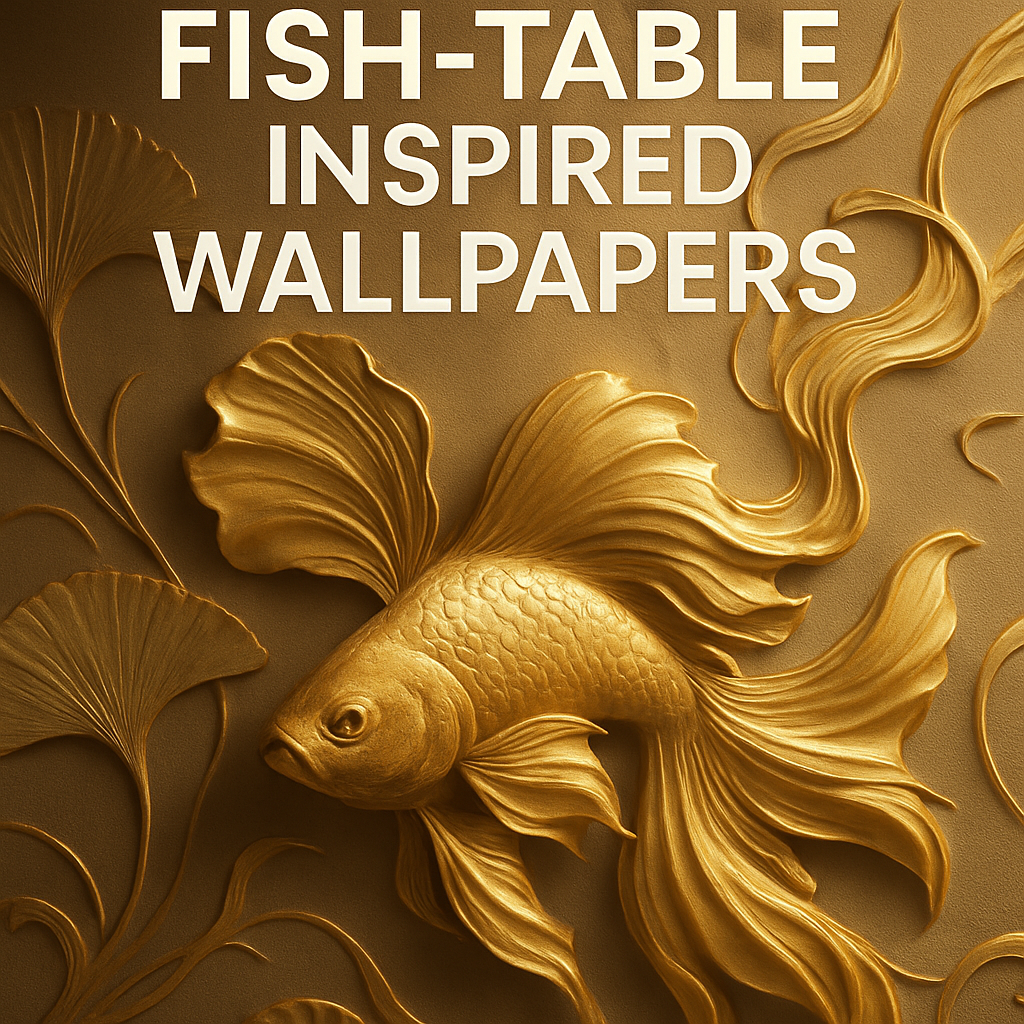 Golden Fish-Table Inspired Wallpapers
