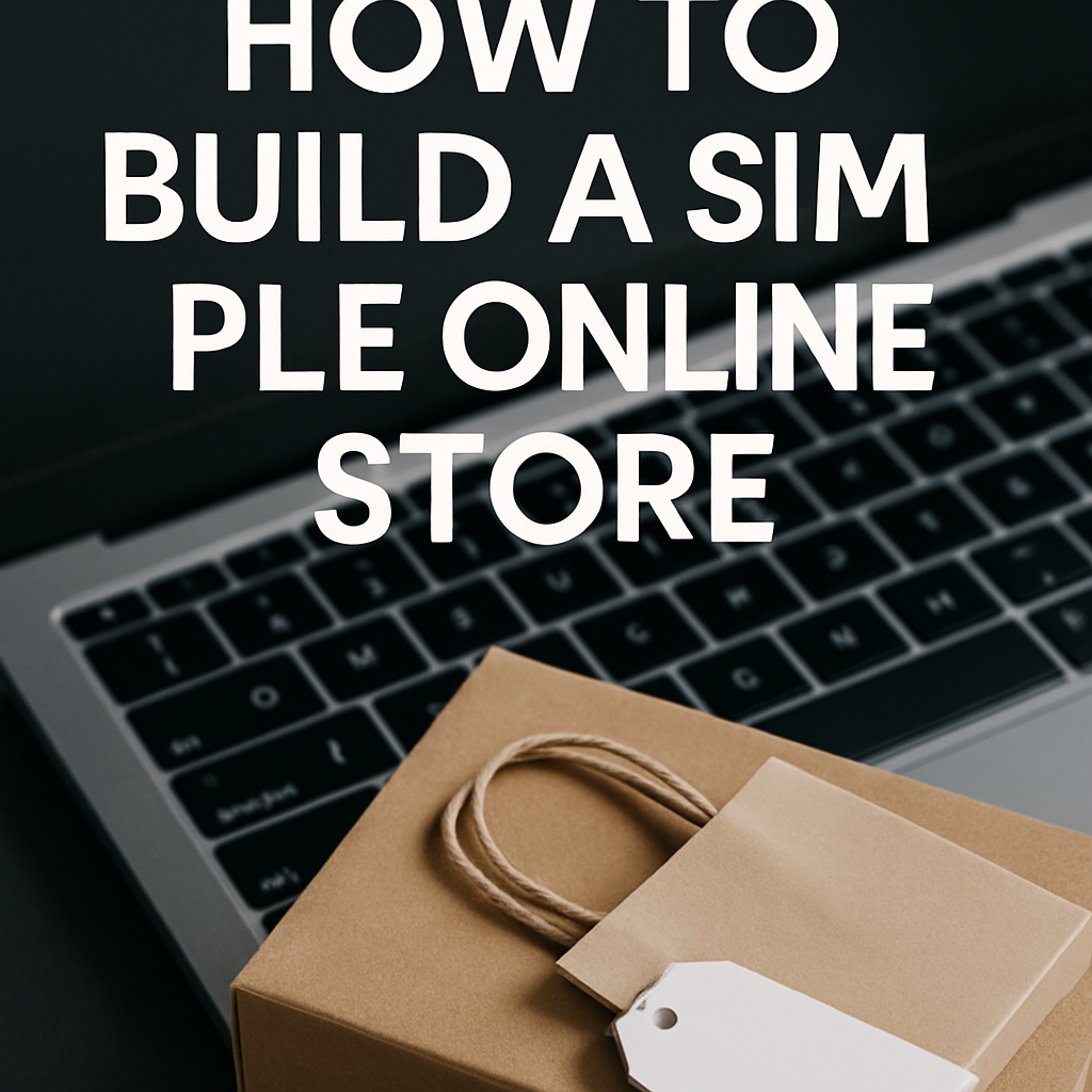 How to Build a Simple Online Store