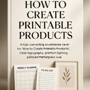 How to Create Printable Products
