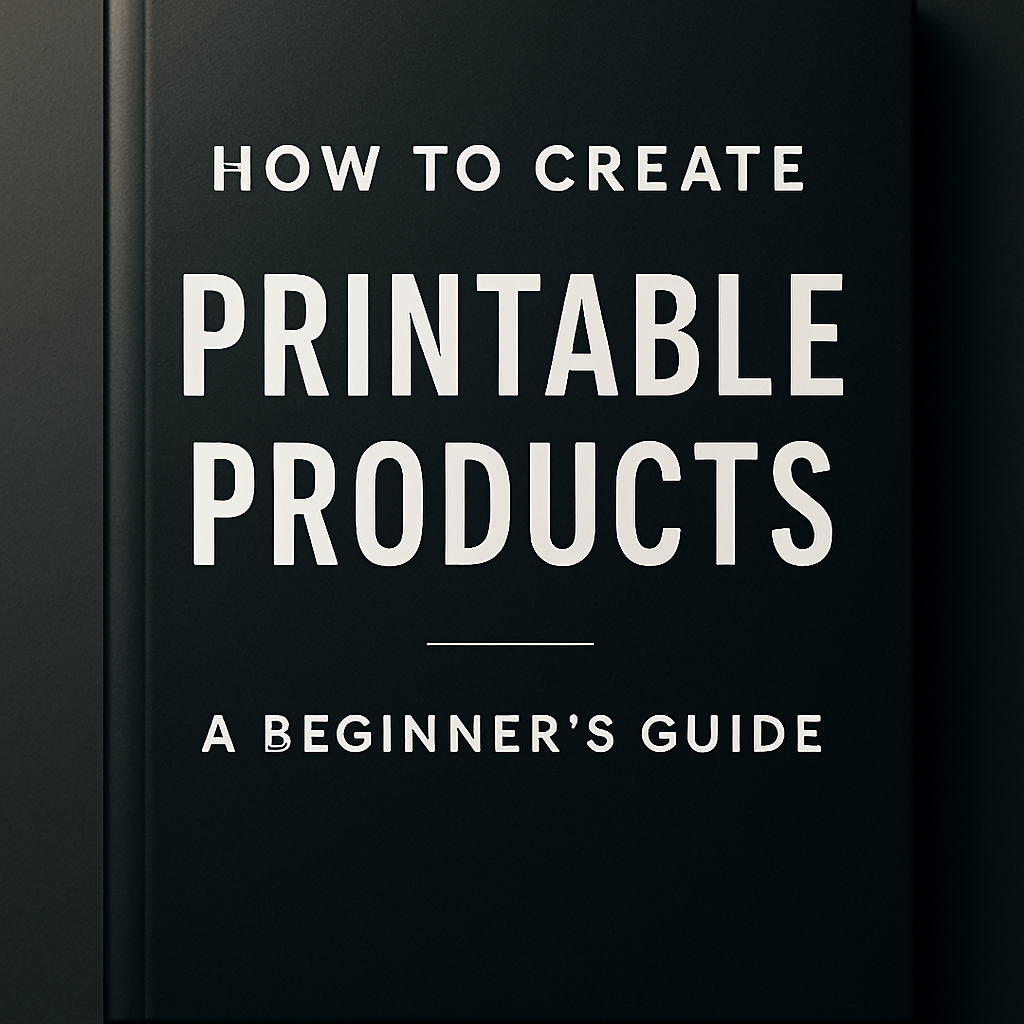 How to Create Printable Products: A Beginner's Guide