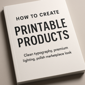 How to Create Printable Products: A Beginner's Guide
