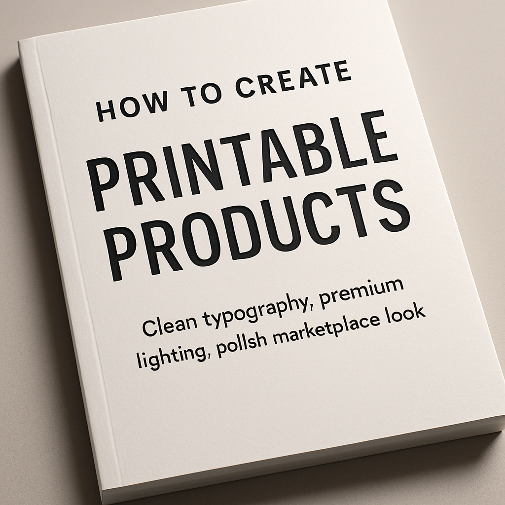 How to Create Printable Products: A Beginner's Guide