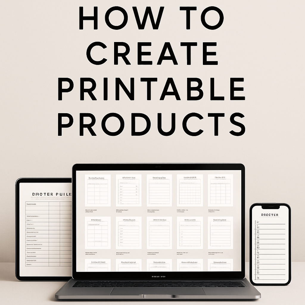 How to Create Printable Products: A Complete Guide