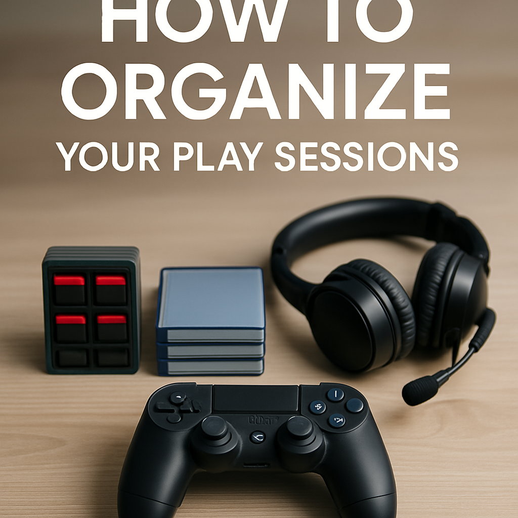 How to Organize Your Play Sessions
