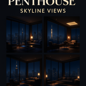 Luxury Penthouse Skyline Views Art Pack