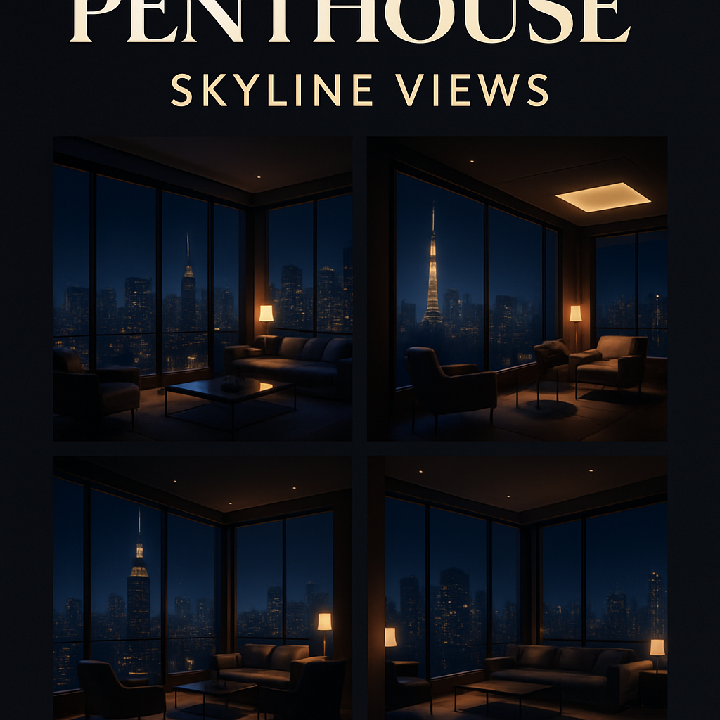 Luxury Penthouse Skyline Views Art Pack
