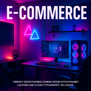 Neon Gaming Room Backgrounds