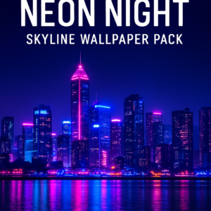 Neon Night Skyline Wallpaper Pack