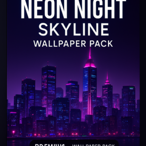 Neon Night Skyline Wallpaper Pack