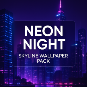 Neon Night Skyline Wallpaper Pack