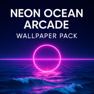 Neon Ocean Arcade Wallpaper Pack