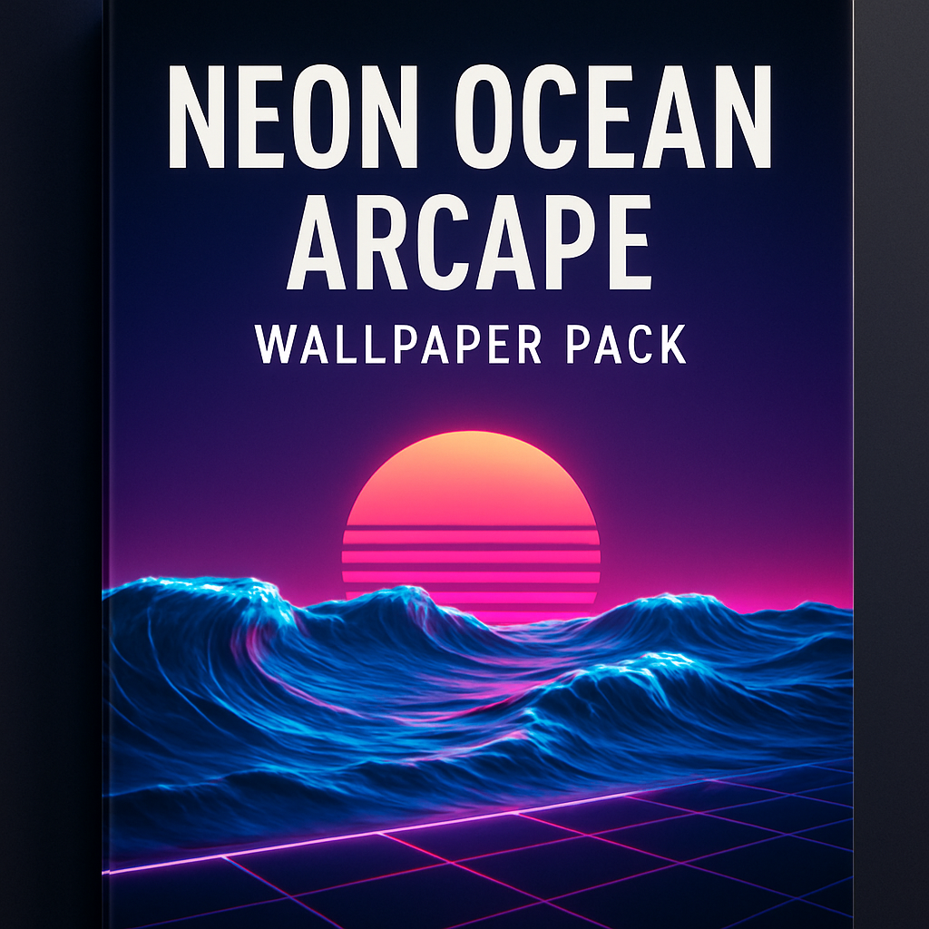 Neon Ocean Arcade Wallpaper Pack