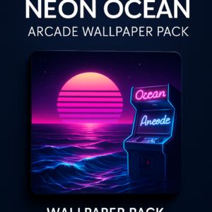 Neon Ocean Arcade Wallpaper Pack