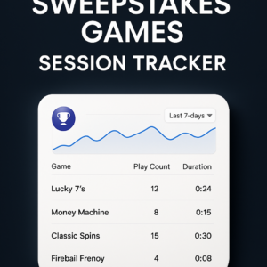 Sweepstakes Games Session Tracker