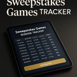 Sweepstakes Games Session Tracker