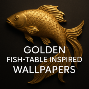 Golden Fish-Table Inspired Wallpapers