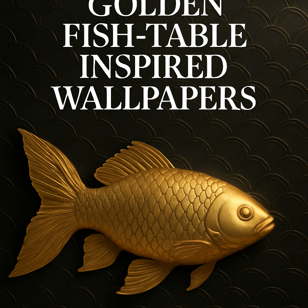 Golden Fish-Table Inspired Wallpapers