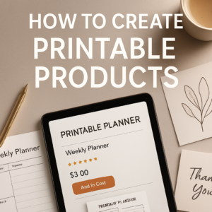How to Create Printable Products