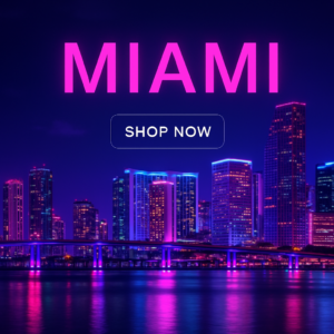 Miami-Style Neon Skyline Collection