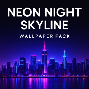 Neon Night Skyline Wallpaper Pack