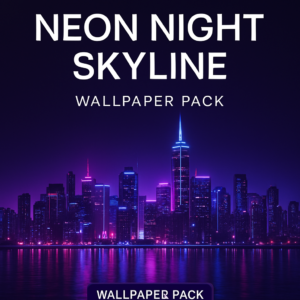 Neon Night Skyline Wallpaper Pack