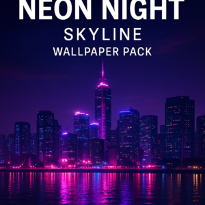 Neon Night Skyline Wallpaper Pack
