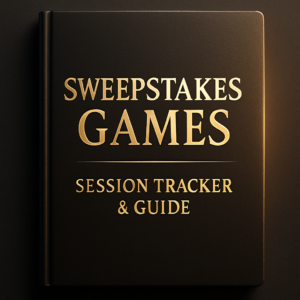 Sweepstakes Games Session Tracker & Guide