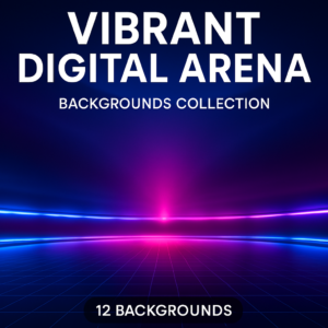 Vibrant Digital Arena Backgrounds Collection